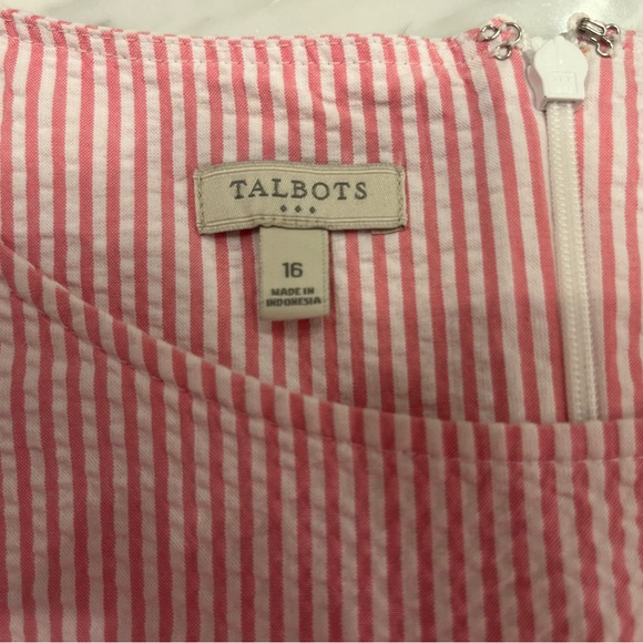 Talbots Dresses & Skirts - Talbots Pink and White Striped Garment